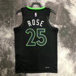 NBA 25 rose Minnesota Timberwolves 2022-23 noir Maillot